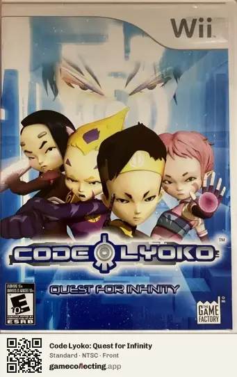 Code Lyoko: Quest for Infinity Nintendo Wii, NTSC box front