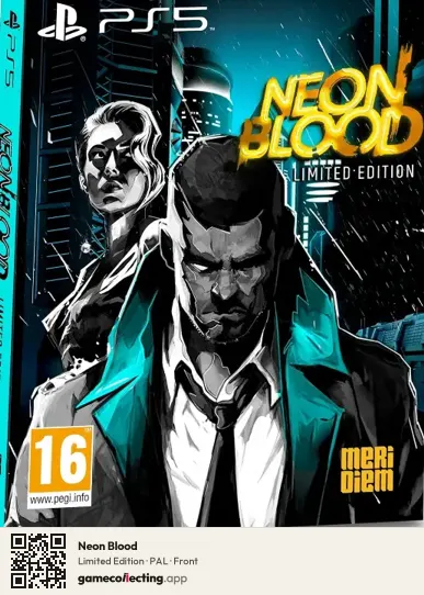 Neon Blood PlayStation 5, PAL box front
