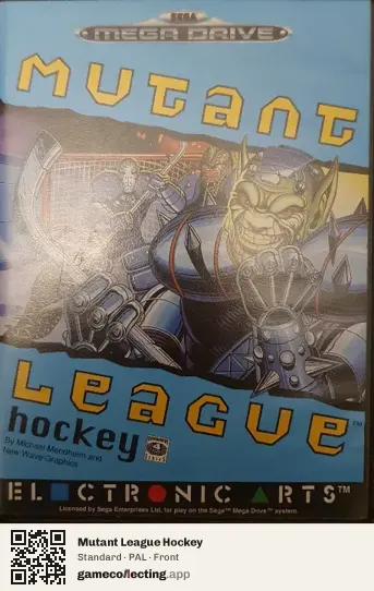 Mutant League Hockey Sega Mega Drive / Genesis, PAL box front