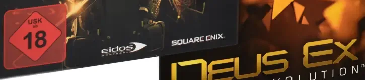 Deus Ex: Human Revolution, the USK square on its front