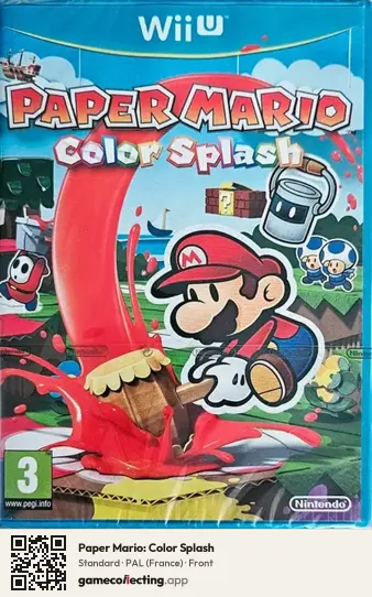 Paper Mario: Color Splash Nintendo Wii U, France box front