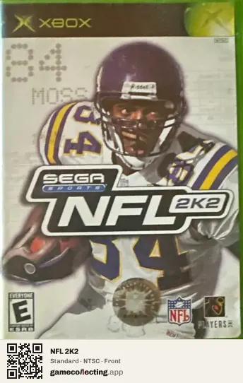 NFL 2K2 Xbox, NTSC box front