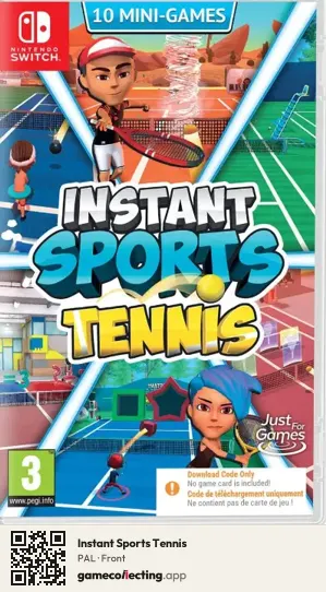 Instant Sports Tennis Nintendo Switch, PAL box front