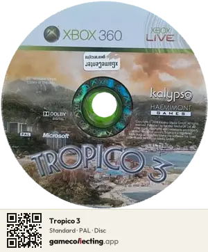 Tropico 3 Xbox 360, PAL disc