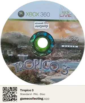 Tropico 3 Xbox 360, PAL disc
