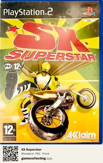 SX Superstar PlayStation 2, PAL box front