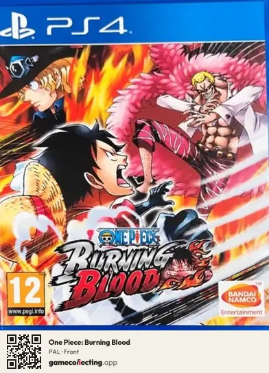 One Piece: Burning Blood PlayStation 4, PAL box front