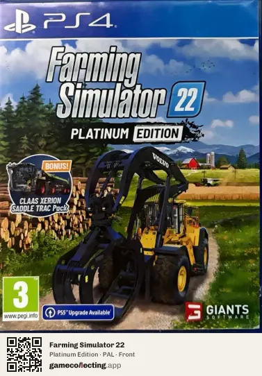 Farming Simulator 22 PlayStation 4, PAL box front