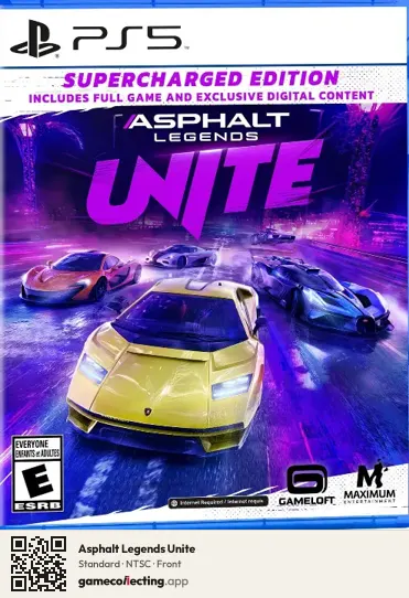 Asphalt Legends Unite PlayStation 5, NTSC box front