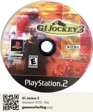 G1 Jockey 3 PlayStation 2, NTSC disc