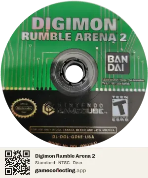 Digimon Rumble Arena 2 Nintendo GameCube, NTSC disc