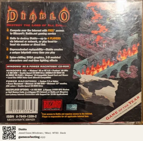 Diablo Computer, NTSC box back