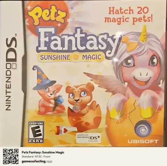 Petz Fantasy: Sunshine Magic Nintendo DS, NTSC box front