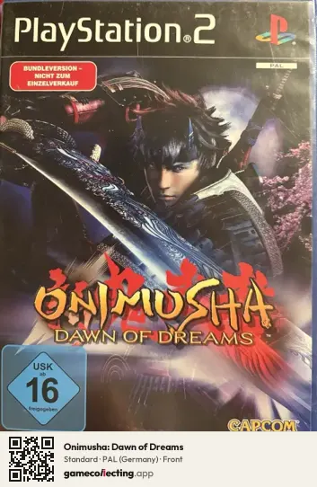Onimusha: Dawn of Dreams PlayStation 2, Germany box front