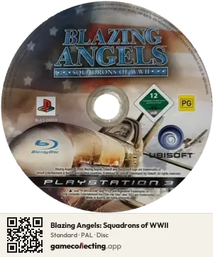 Blazing Angels: Squadrons of WWII PlayStation 3, PAL disc