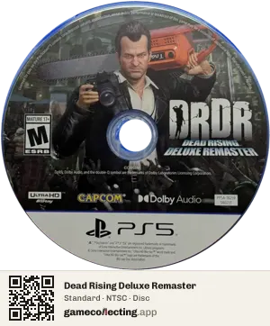 Dead Rising Deluxe Remaster PlayStation 5, NTSC disc
