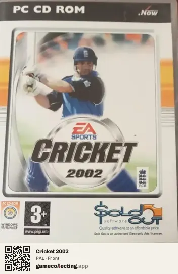Cricket 2002 Computer, PAL box front