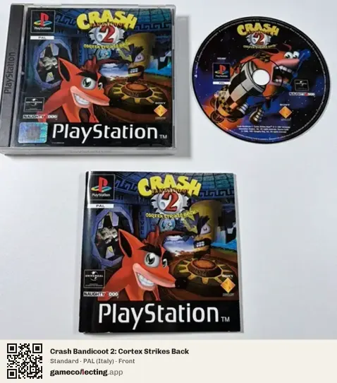 Crash Bandicoot 2: Cortex Strikes Back PlayStation, Italy box front