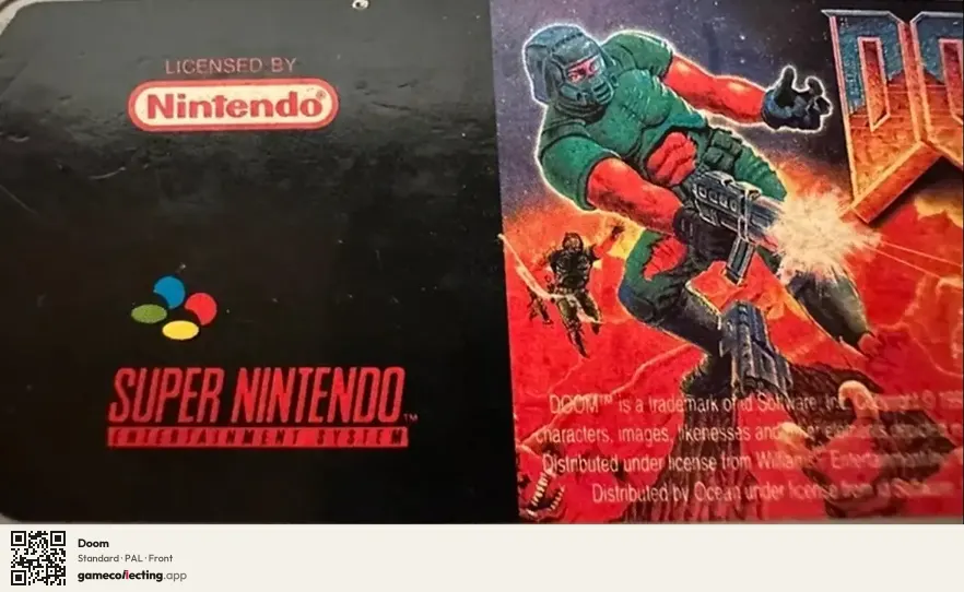 Doom Super Nintendo Entertainment System, PAL box front