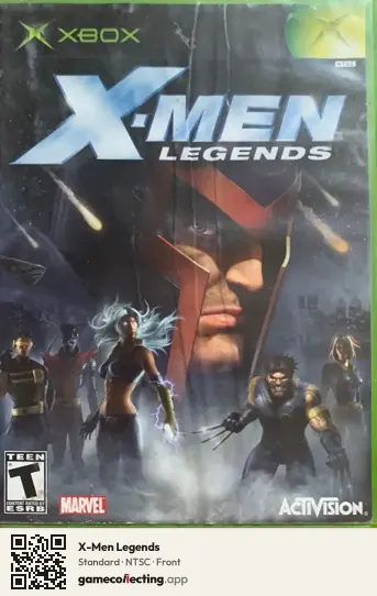 X-Men Legends Xbox, NTSC box front