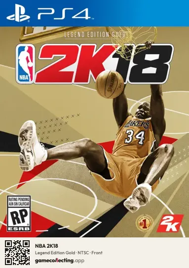 NBA 2K18 PlayStation 4, NTSC box front