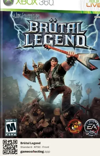 Brütal Legend Xbox 360, NTSC box front