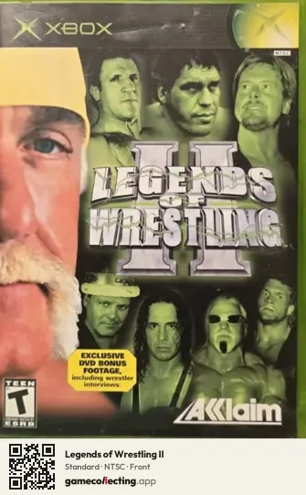 Legends of Wrestling II Xbox, NTSC box front
