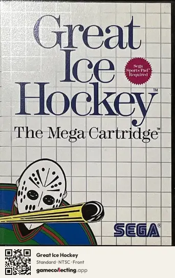 Great Ice Hockey Sega Master System, NTSC box front