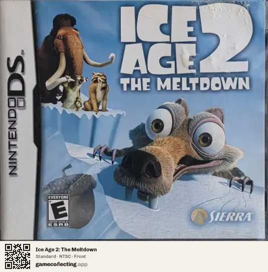 Ice Age 2: The Meltdown Nintendo DS, NTSC box front