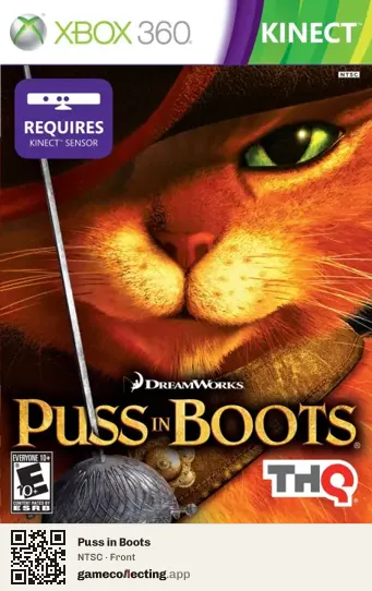 Puss in Boots Xbox 360, NTSC box front