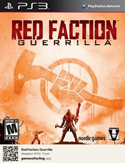 Red Faction: Guerrilla PlayStation 3, NTSC box front