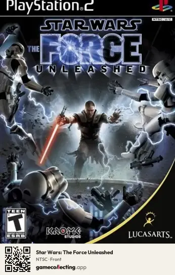 Star Wars: The Force Unleashed PlayStation 2, NTSC box front