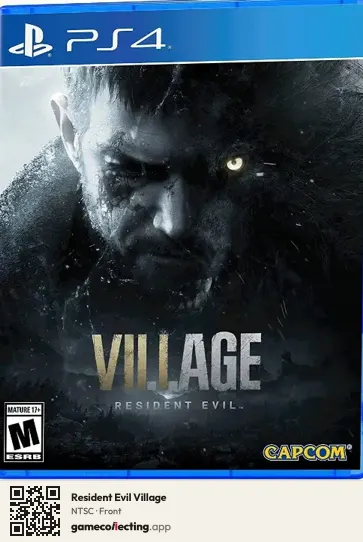 Resident Evil Village PlayStation 4, NTSC box front