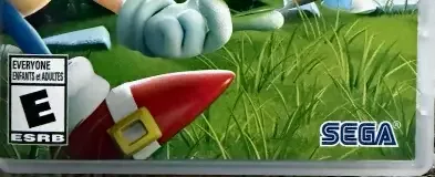 Sonic Superstars, the ESRB box on its front
