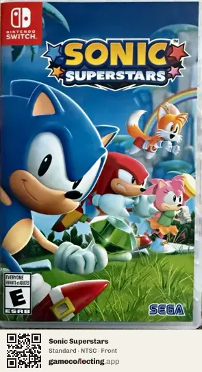 Sonic Superstars Nintendo Switch, NTSC box front