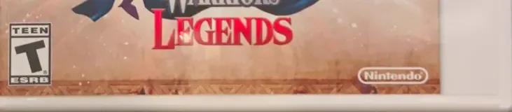 Hyrule Warriors Legends, the ESRB box on its front