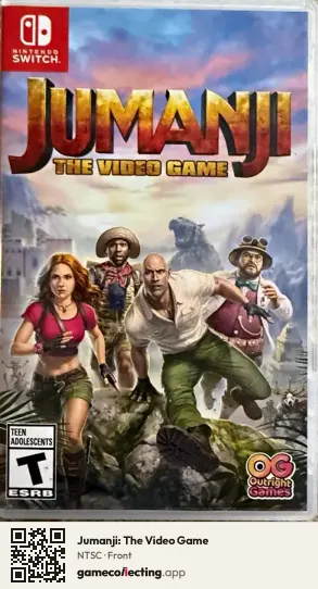 Jumanji: The Video Game Nintendo Switch, NTSC box front