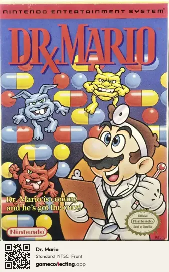 Dr. Mario Nintendo Entertainment System, NTSC box front