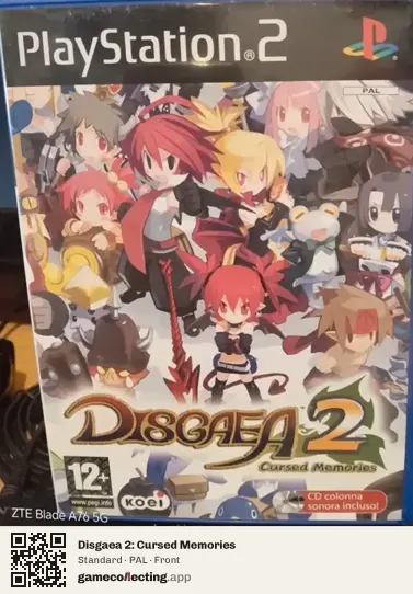 Disgaea 2: Cursed Memories PlayStation 2, PAL box front
