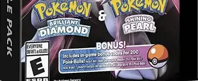 Pokémon Brilliant Diamond / Pokémon Shining Pearl, the ESRB box on its front