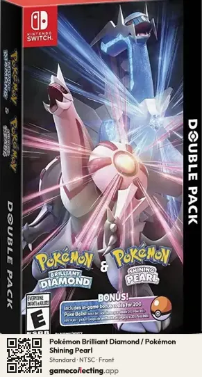 Pokémon Brilliant Diamond / Pokémon Shining Pearl Nintendo Switch, NTSC box front