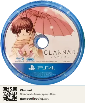 Clannad PlayStation 4, Asia disc
