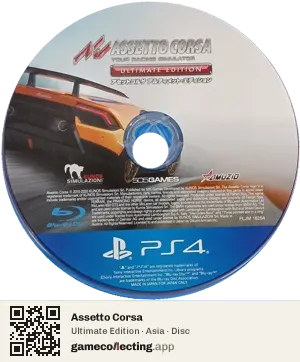 Assetto Corsa PlayStation 4, Asia disc