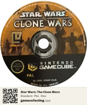Star Wars: The Clone Wars Nintendo GameCube, PAL disc