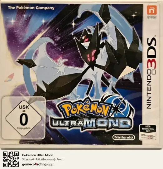 Pokémon Ultra Moon Nintendo 3DS, Germany box front