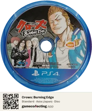 Crows: Burning Edge PlayStation 4, Asia disc