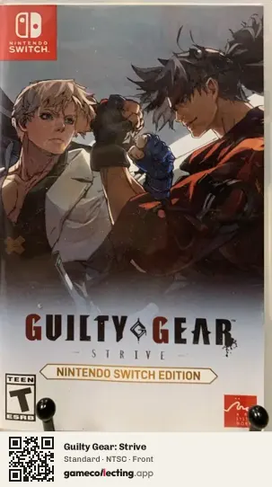Guilty Gear: Strive Nintendo Switch, NTSC box front