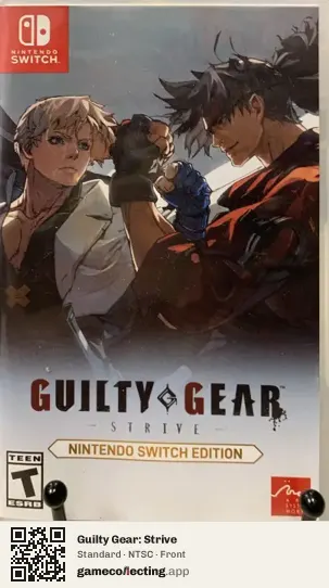Guilty Gear: Strive Nintendo Switch, NTSC box front