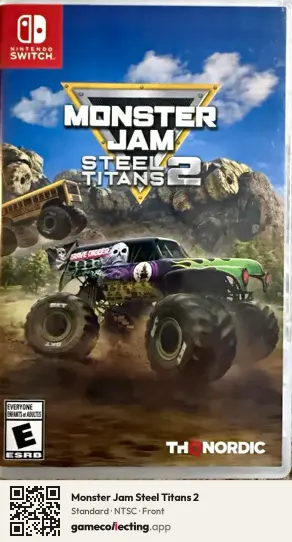 Monster Jam Steel Titans 2 Nintendo Switch, NTSC box front