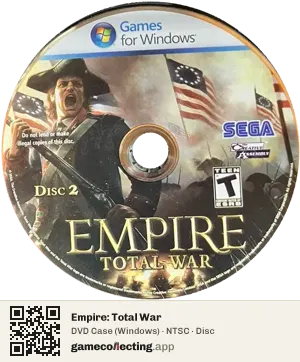 Empire: Total War Computer, NTSC disc
